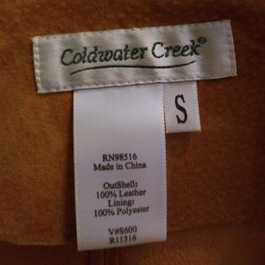 Coldwater Creek Jackets & Coats - 100% Leather Coldwater Creek Jackets & Coats - 100% Leather